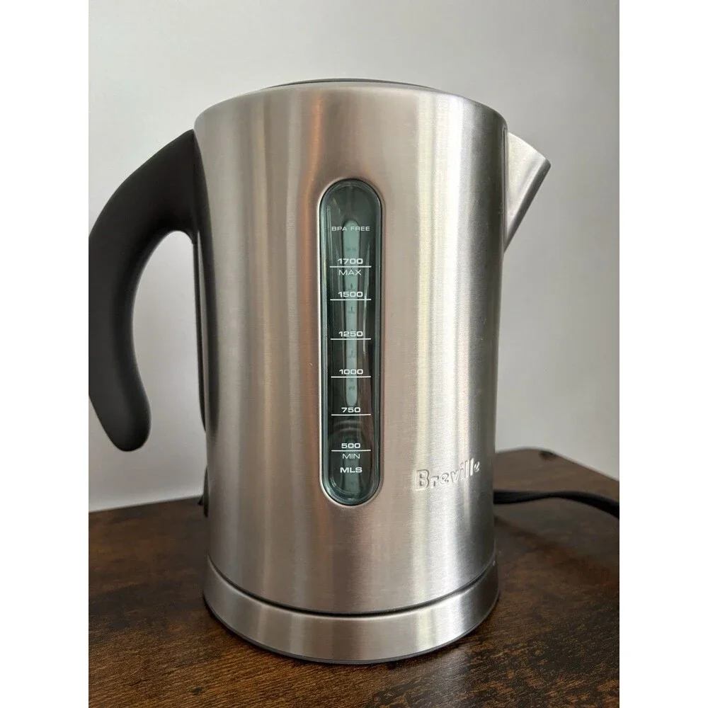 Breville Kettle Brushed Stainless Steel Model BKE700 Tested & Working 7 Cups EUC